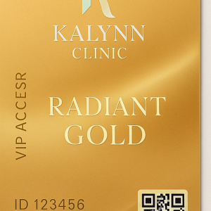 Kalynn Clinic VIP Member Cards Radiant Gold